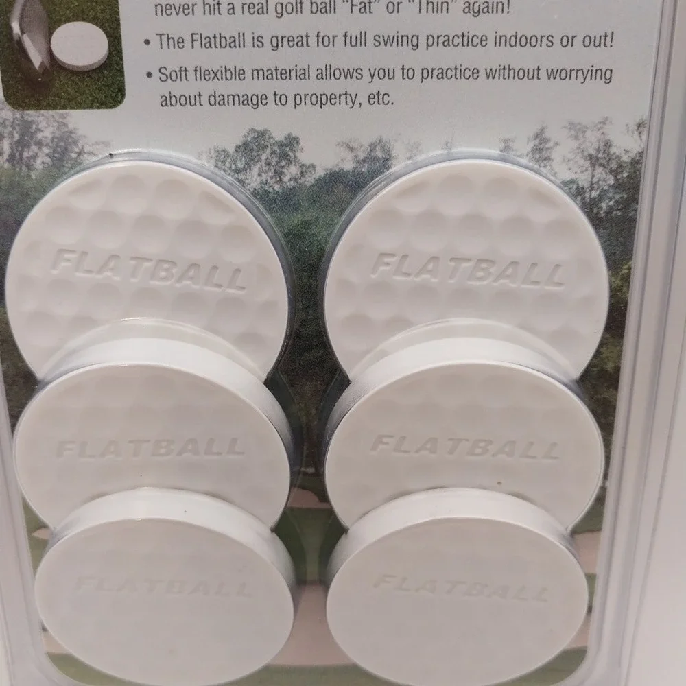 IZZO Golf FlatBall Pk of 6 Golf Swing Training Aid FB-401